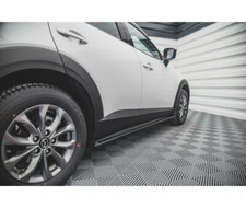 CUP Seitenschweller Ansätze SCHWARZ für Mazda CX-3 Side Skirts Schweller Leisten