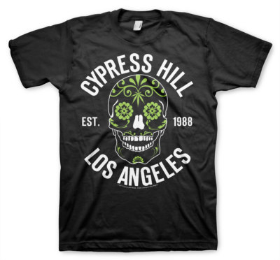 Cypress Hill Est. 1988 Los Angeles Sugar Skull Totenschädel Männer Men T-Shirt
