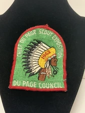 1962 Du Page Council Chief Du Page Scout Reservation patch