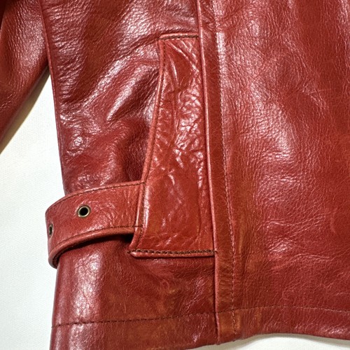 Alex & Alex Vintage Burgundy Leather Jacket - Womens M - Cropped - Ox Blood - Picture 5 of 14