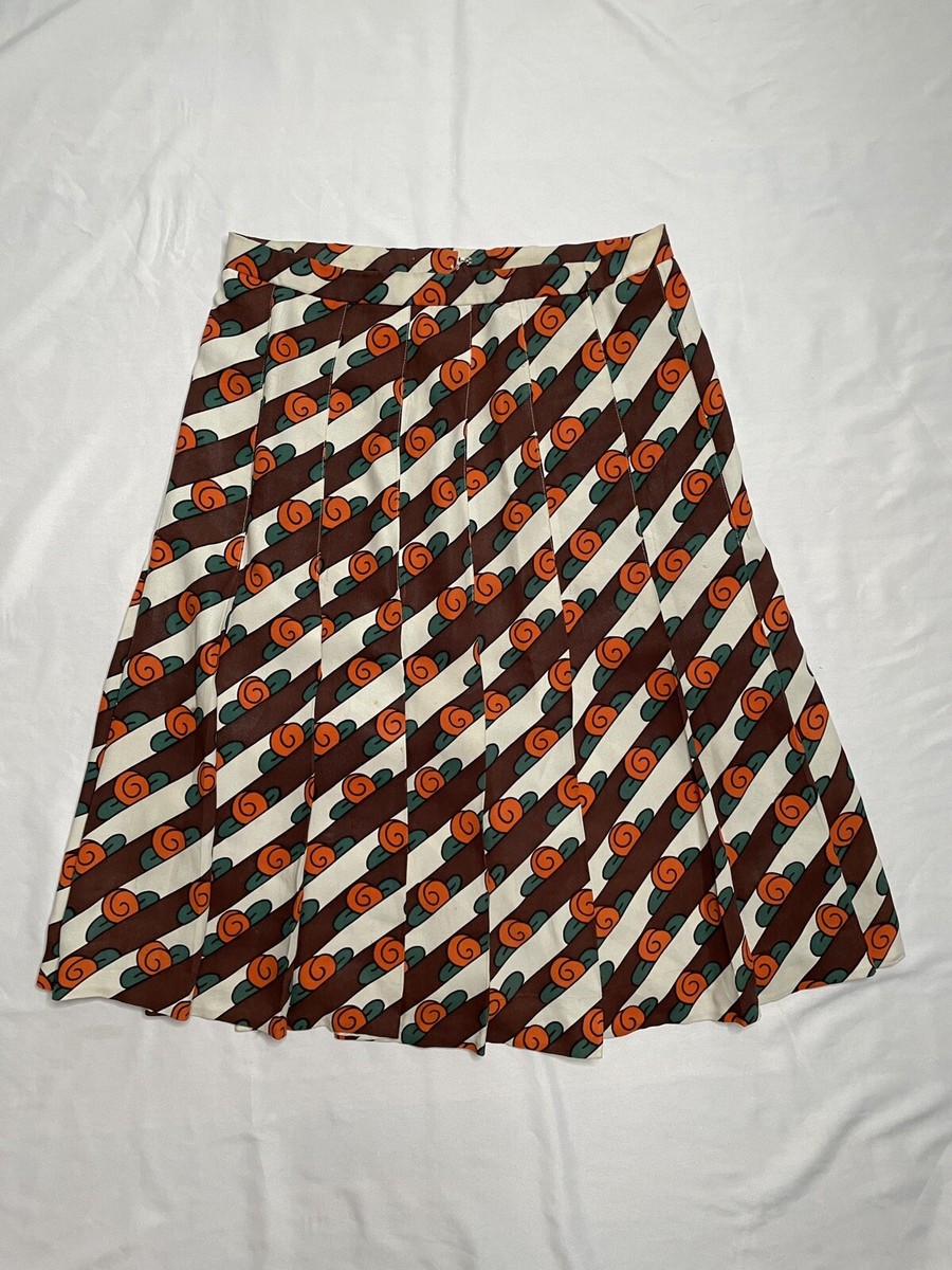 Vintage Saint Laurent Rive Gauche YSL Spring 1973 Snail Print Silk