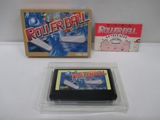 NES -- ROLLER BALL -- Box. Pinball. Famicom, JAPAN Game. 10608