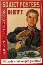 Souvenir 54 Playing Cards Deck USSR Soviet Posters No Alcohol Pack New Sealed 