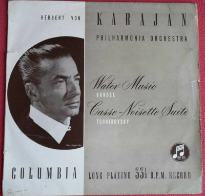 Karajan / Water Music - Handel / Casse Noisette Suite - Tchaikovsky LP Vinyl