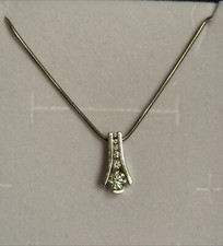 John Atencio 18k White gold and Diamond pendant and chain 0.70 carat TW