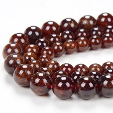 Natural Hessonite Garnet Gemstone Grd A Round 6MM 7MM 8MM 9MM Loose Beads D211 
