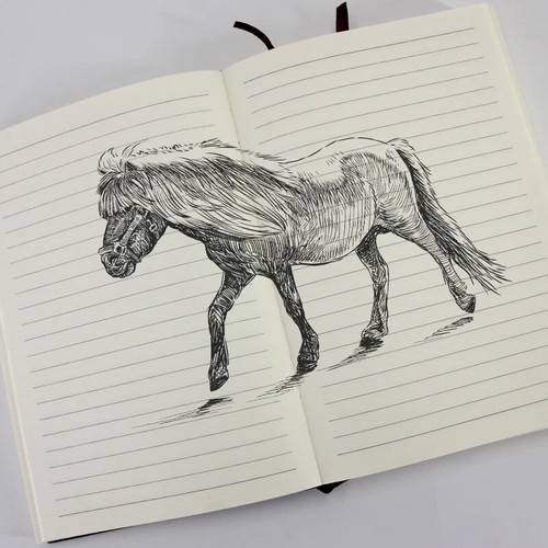 Ultra Thick Horizontal Line Business Office Stationery Diary Notebook A4/A5 - Picture 5 of 6
