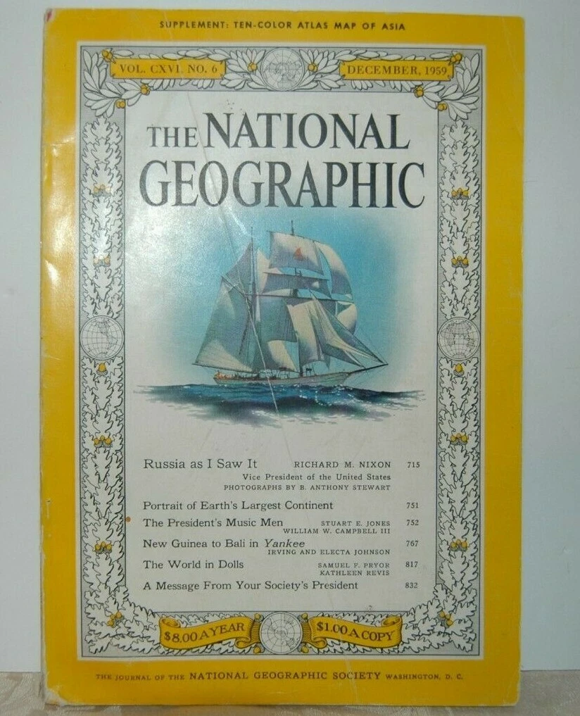 NATIONAL GEOGRAPHIC MAGAZINE, DECEMBER 1959,VOL.CXVI NO.6
