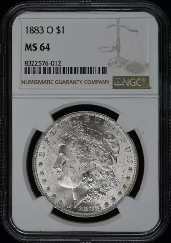 1883-O Morgan Dollar S$1 NGC MS64