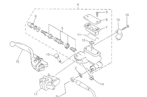 Alavancas de embreagem de freio pivô CNC para YAMAHA 2006-2015 WR 250F WR250F WR450F - Imagem 2 de 4