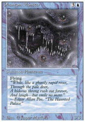 Phantom Monster x1 - 3rd Edition (Revised) - Moderate Play, English - 3rd Editio