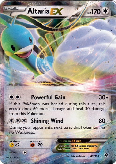 Altaria EX 83/124 Ultra Rare XY - Fates Collide Pokemon TCG