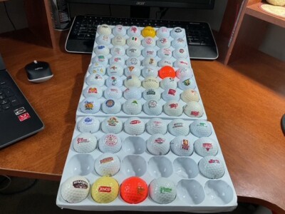RESTAURANTS#2 PIZZA: COLLECTIBLE LOGO GOLF BALL