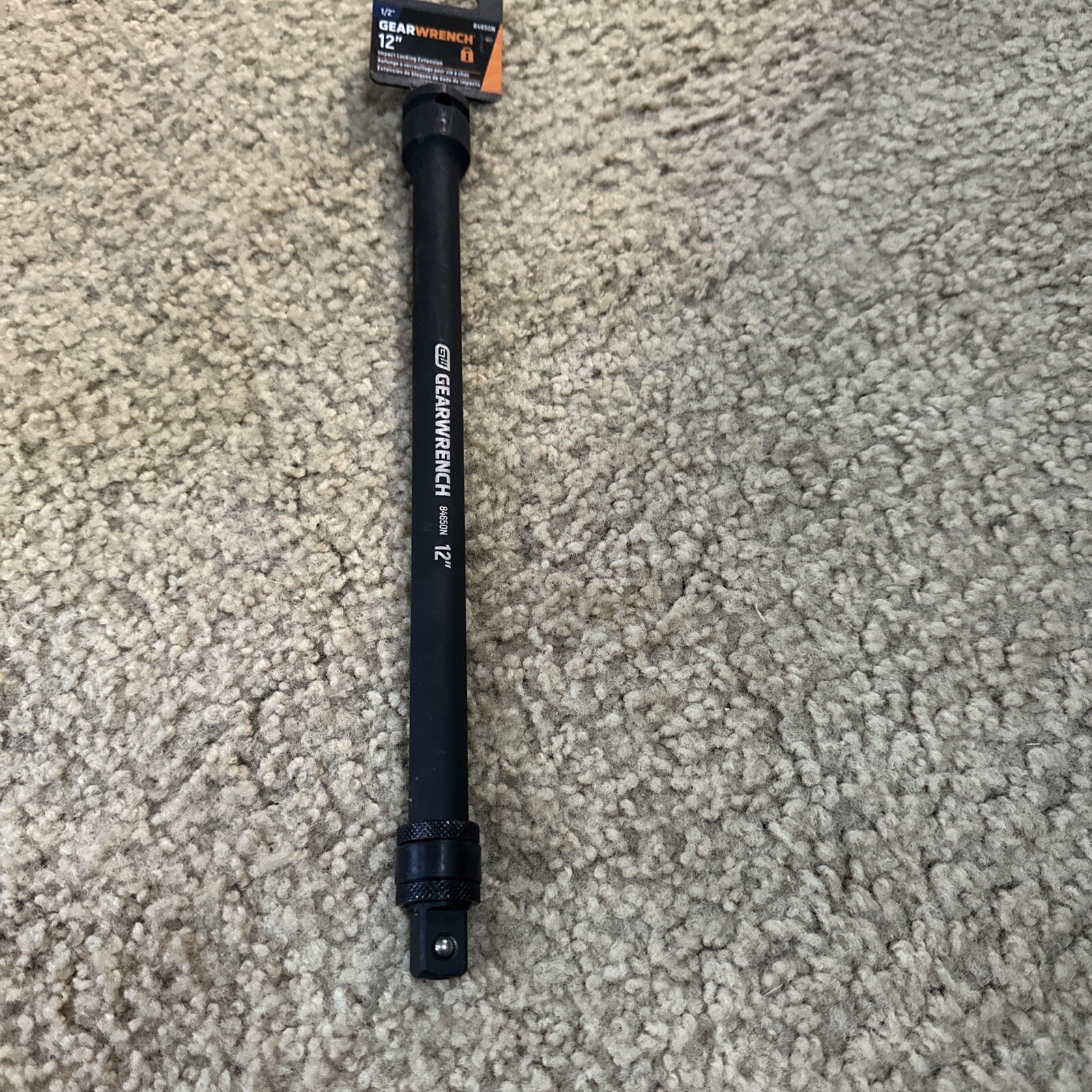 GEARWRENCH 84650N 1/2" Drive Standard Socket Extension 12" OAL, Black Finish