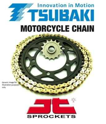Tsubaki MXC Gold Non O-Ring Kette & JT Ritzel für Yamaha YZ426-F M-P 00-02