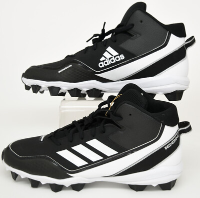 Adidas Icon 7 Mid MD Mens Baseball Shoes Cleats Sz 11.5 Ironskin
