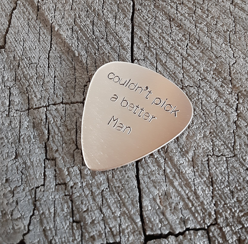 playable bronze guitar pick for your man - Picture 2 of 5