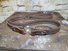 CUSTOM DOG LEASH: HEAVY  SMOOTH SUPPLE LEATHER: HAND MADE IN USA