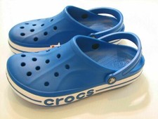 Crocs Croc Baya Band Blue Slip On Clogs Men's 9 Women's 11 Iconic Comfort Shoes