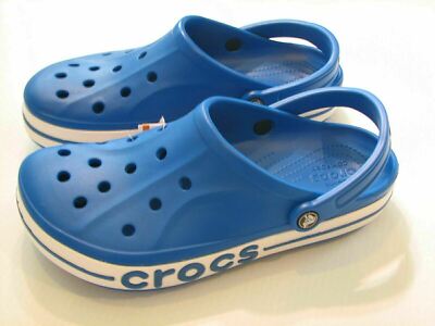 Crocs Croc Baya Band Blue Slip On Clogs  Men's 9 Women's 11 Iconic Comfort Shoes