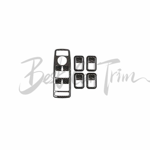 Fit For Benz GLE GLS 2016-2019 Carbon Fiber Door Window Switch Lift Cover Trim - Picture 10 of 11