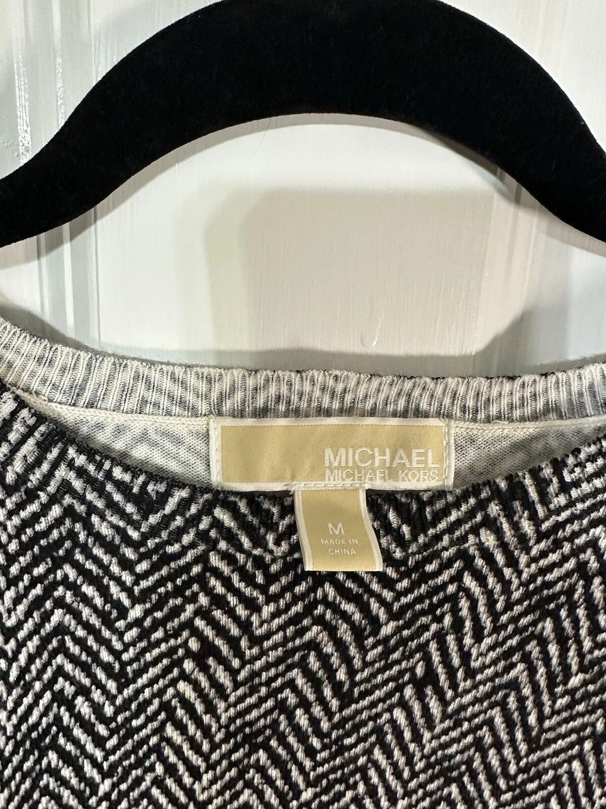 Abito manica lunga Michael Michael Kors taglia M aderente e svasato