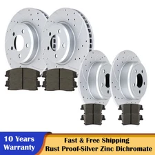 Front Rear Brake Disc Rotors and Pads for RWD V6 Charger Challenger Chrylser 300
