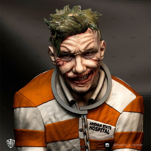 The Joker impresión 3D figura sin pintar modelo GK kit en blanco nuevo juguete caliente en stock - Imagen 4 de 9