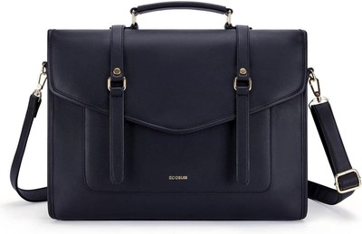 ECOSUSI Laptop Handtasche Damen Für Frauen 15,6 Zoll Pu-Leder Aktentasche Große