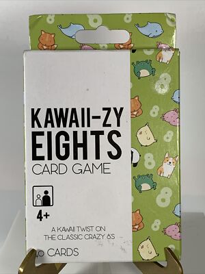 Kawaii-zy Eights Card Game Spin on Crazy 8s Eights NIB | eBay