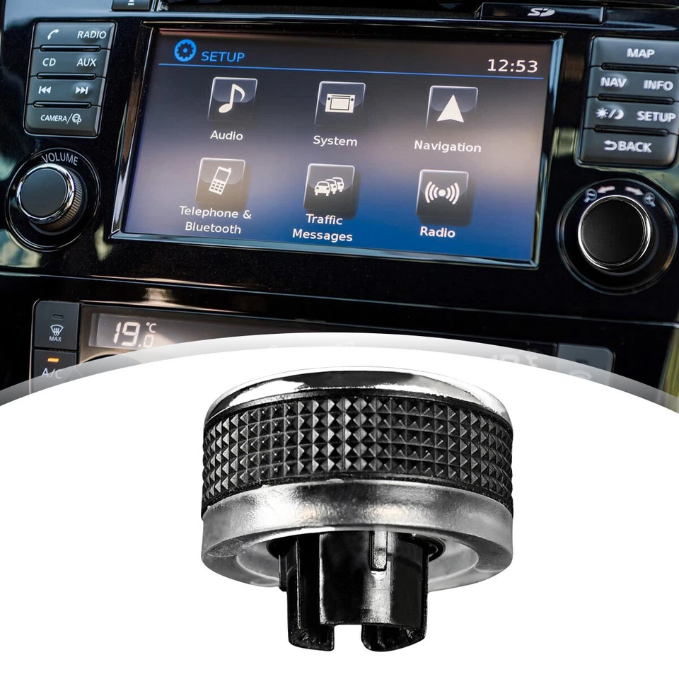 FOR NISSAN QASHQAI JUKE Radio Knob Button Volume Stereo Tuner Power Connect NEW - Image 2 of 4