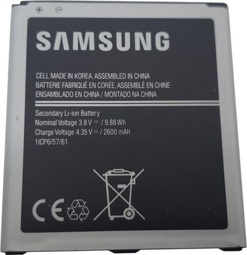 Smartphone Samsung Galaxy J5 J3 2016 Grand Prime OEM batterie SM-G530 2600mAh 3,8 - Photo 2 sur 4