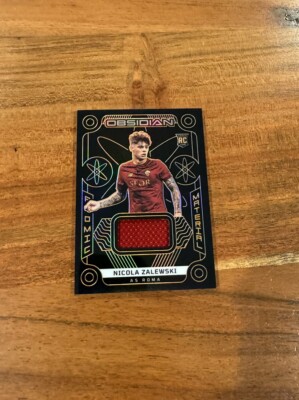 Nicola Zalewski 2022-23 Panini Obsidian Atomic Material Orange /75 Rookie NRMT+