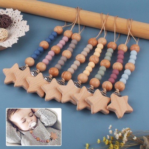 Silicone Baby Dummy Clip Personalised Pacifier Holder Chain Soother Strap New ✯ - Picture 2 of 28