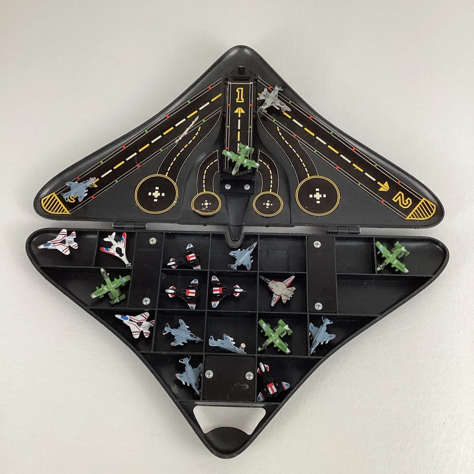 Imperial Diecast Mini Aircraft Metal Military Planes w Case Lot Vintage 1989 80s - Image 3 of 4