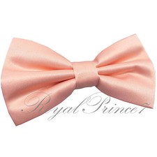 Classic New PEACH Men's Pre-tied Bowtie Bow tie wedding Party Prom