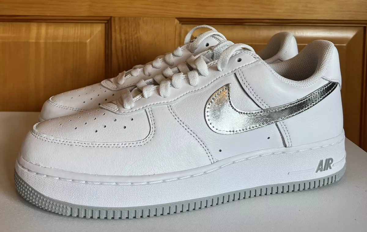 Nike Air Force 1 Low Color Of The Month - White Silver 2022 size 10