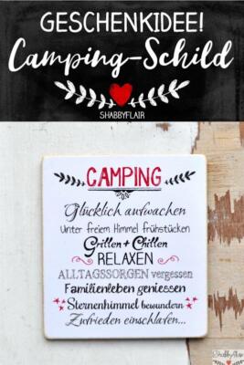 Schild mit Camping Spruch fr waschechte Camper | eBay.de