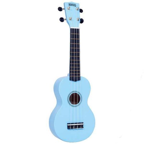 Mahalo Rainbow Series Soprano Ukulele (Light Blue) w/ Bag - Picture 2 of 2