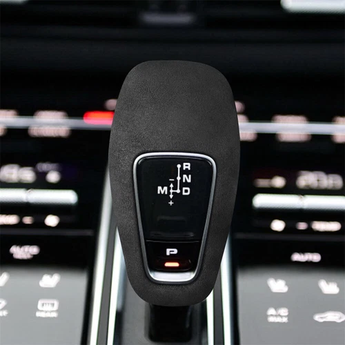 For Porsche Cayenne 2018-23 Accessories Suede Dark Gray Car Gear Shift Knob Trim - Bild 4 von 13