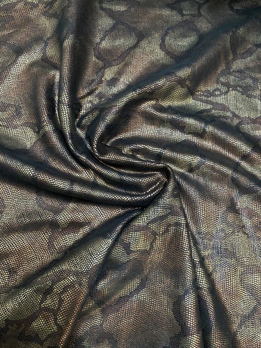 Skin Snake Cobra Design Print On Poly Suede 2-way Stretch 58/60” Sold By The YD. - Picture 10 of 12
