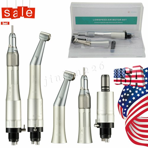 NSK Style Dental Slow Speed Handpiece Straight Contra Angle Air Motor 2.35/1.6mm - Picture 5 of 83