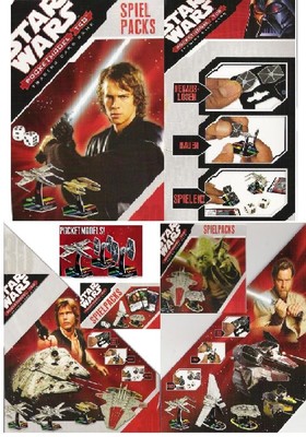 Star Wars Pocketmodel Display 24 Booster DEUTSCH Sammelkarten + Modelle RARITÄT