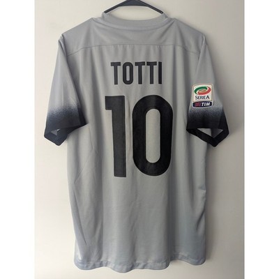 Roma 2015-16 Third Totti Jersey Large Serie A Patched Nike Shirt