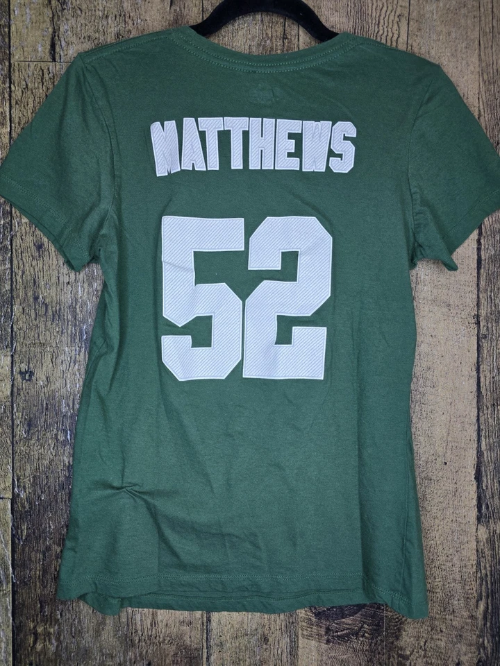 Женская футболка с коротким рукавом Majestic Green Bay Packers Clay Matthews No52 размер Med - Изображение 3 из 4