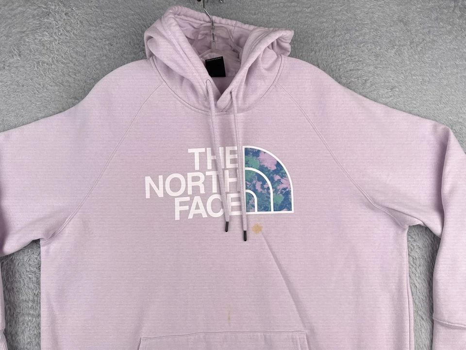 Suéter para mujer The North Face 2XL XXL púrpura suéter con capucha mezcla de algodón LEER Foto 4 de 4