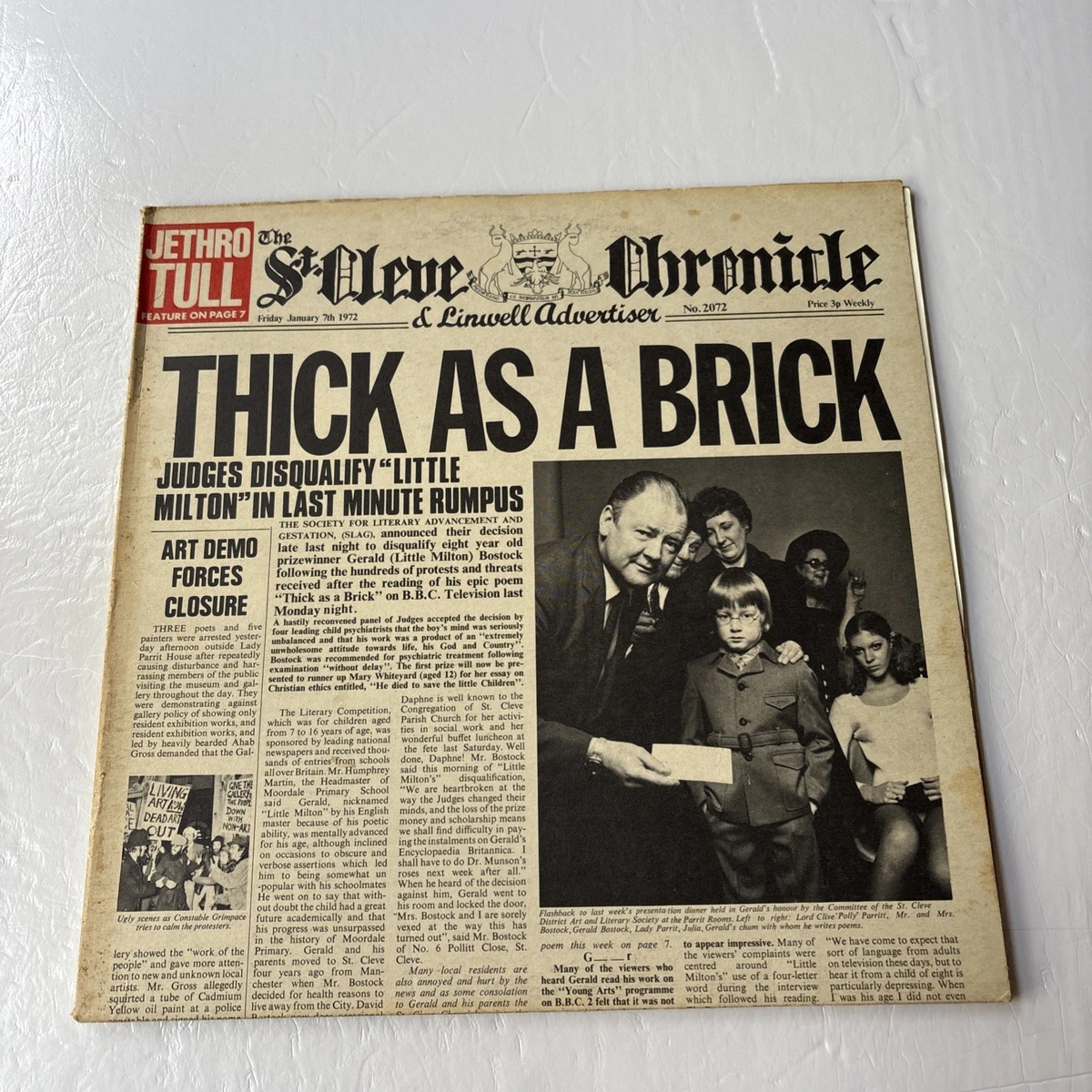 Jethro Tull Thick As A Brick Lp for sale | eBay