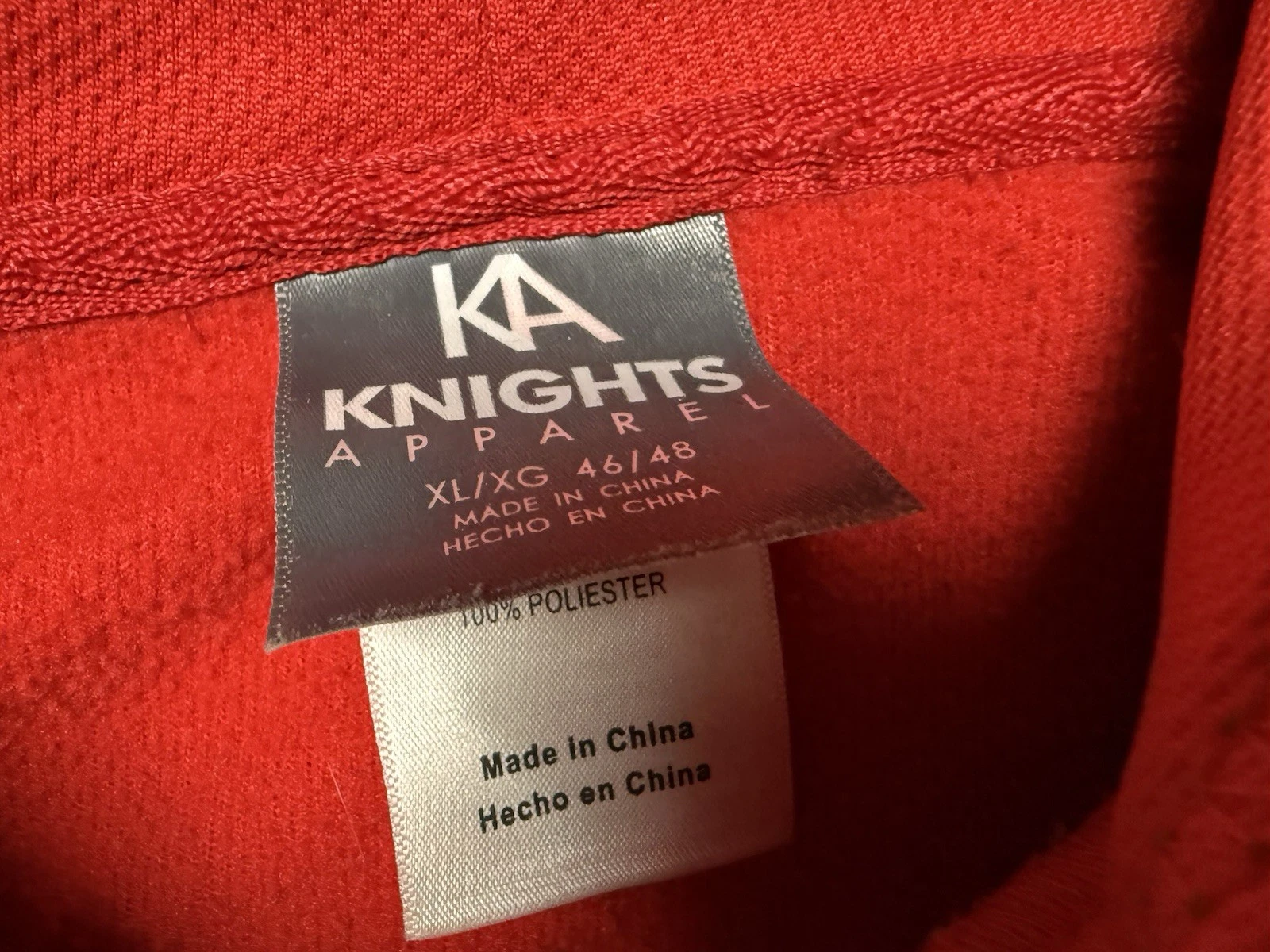 VETEMENTS Felpa con cappuccio Rutgers Scarlet Knights uomo extra large full zip college