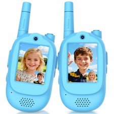 Video Walkie Talkies for Kids, 2 Pack Rechargeable HD Screen Walkies Talkies ...