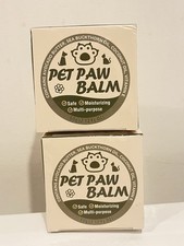 2 Pack Dog Paw Balm, Moisturizer for Dogs and Cats, Contains Coconut Oil